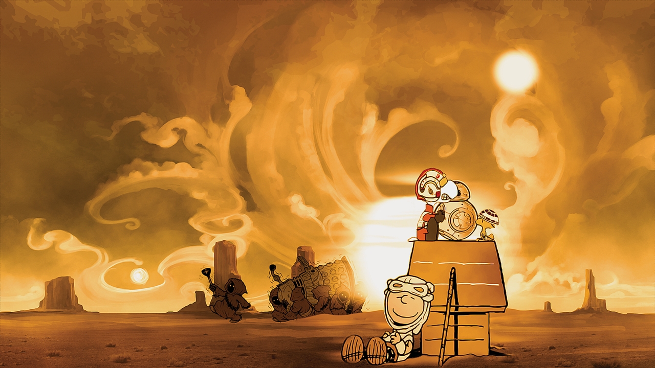 1280x720, 587 Kb / Звёздные Войны, Снупи, graphix17