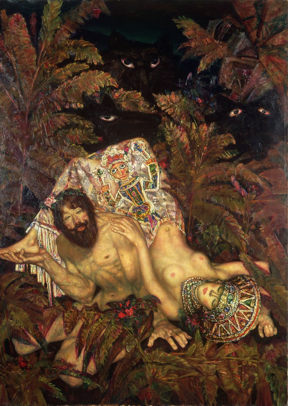 977x1379, 338 Kb / Гуренков, Цветение папоротника, картина