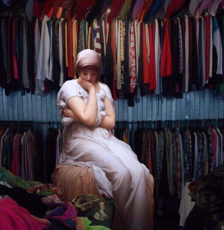 748x769, 128 Kb / нечего надеть, совсем, вешалки, одежда