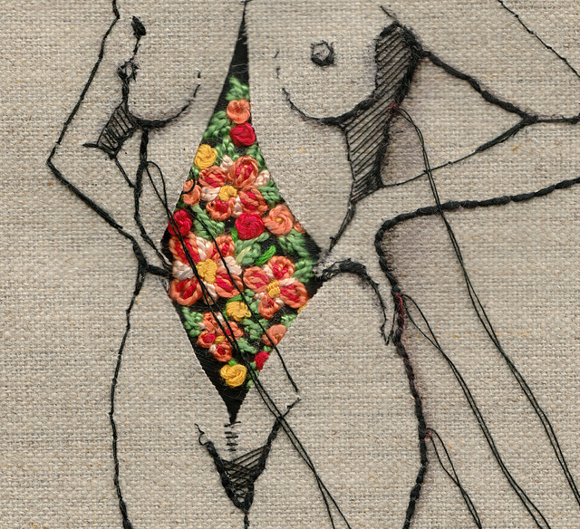 640x584, 352 Kb / беременность, цветы, нитки, мулине