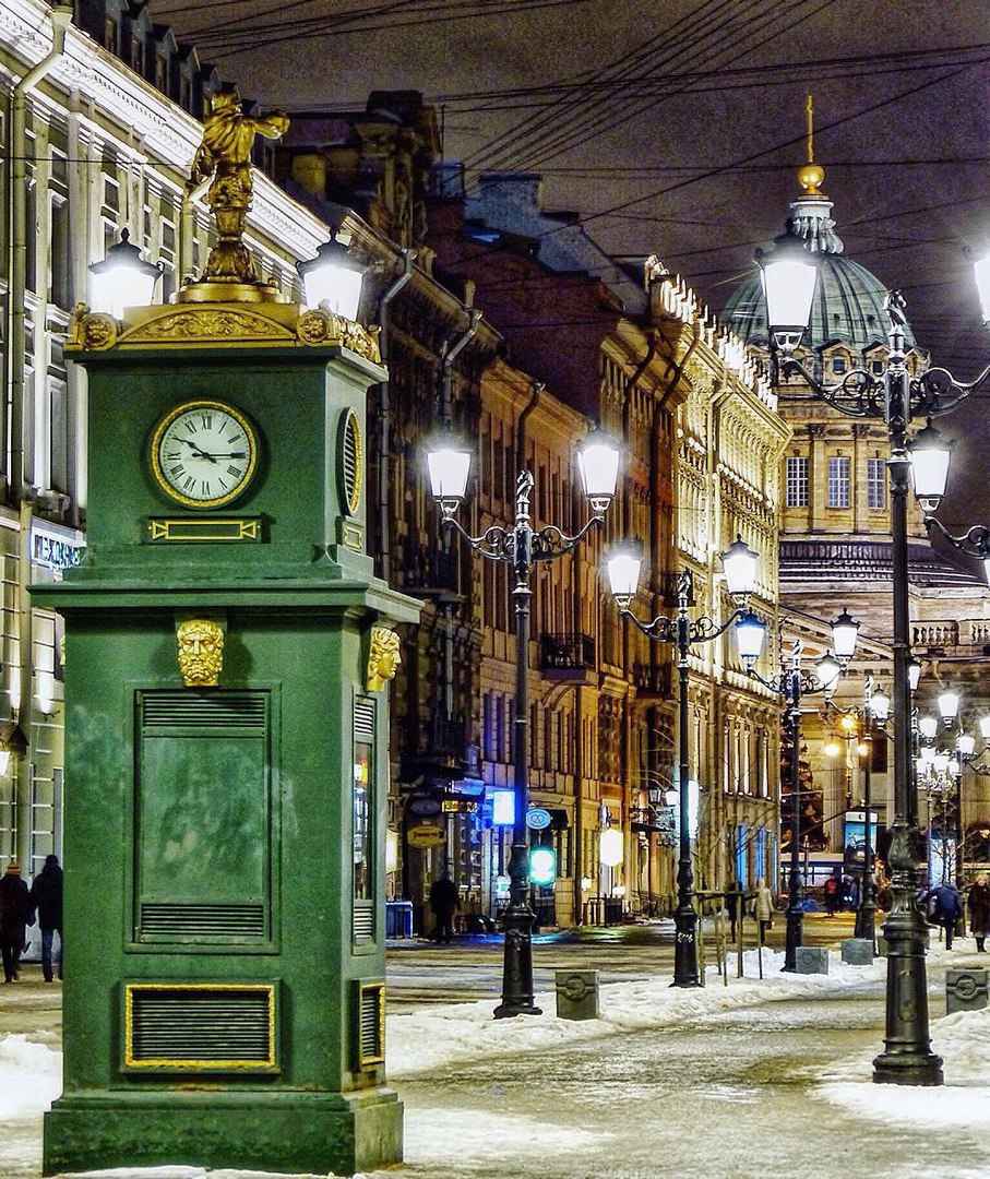 907x1080, 364 Kb / санкт-петербург, малая конюшенная, казанский собор, часы, барометр, зима