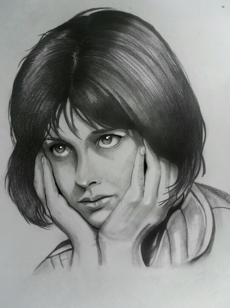 800x1067, 110 Kb / наталья варлей, кавказская пленница, портрет, рисунок