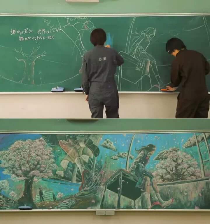 720x766, 48 Kb / класс, доска, рисунок, мел