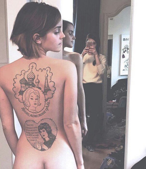 604x700, 72 Kb / Эмма уотсон, тату, масти, зеркало, купола