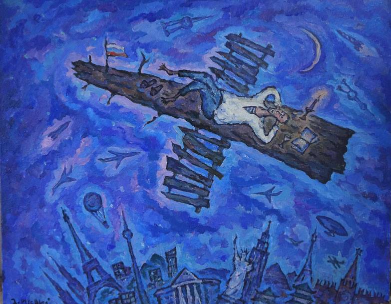 783x609, 77 Kb / Левченко, картина, небо, мужик