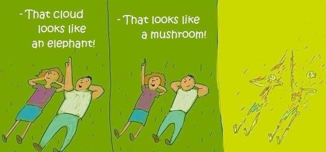 648x302, 25 Kb / облака, слон, гриб, ядерный взрыв