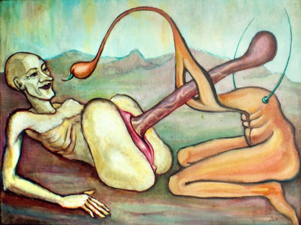 604x451, 65 Kb / картина, существа, половые органы