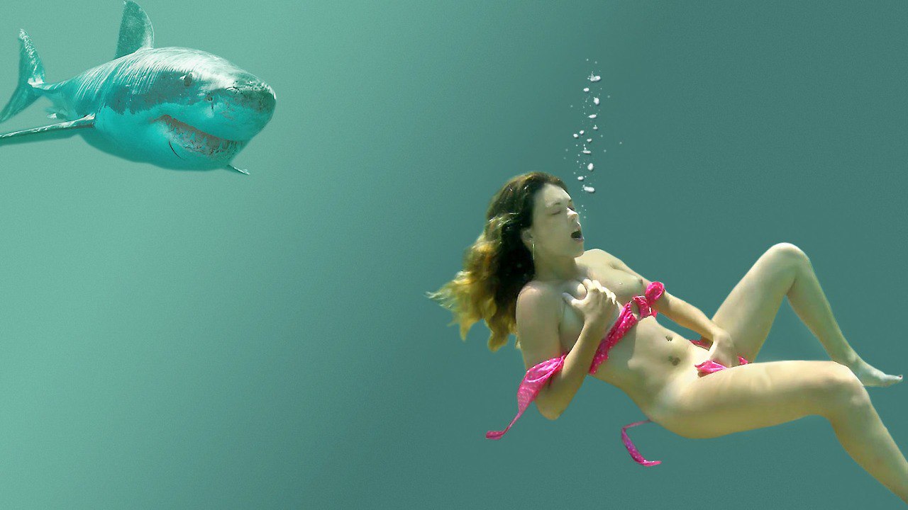 1280x720, 106 Kb / акула, под водой, пузырьки