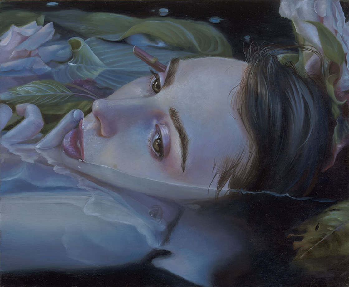 1120x920, 74 Kb / Kari-Lise, Alexander, вода, палец, лицо, листья