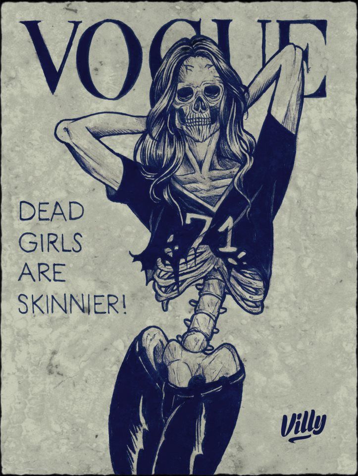 723x960, 134 Kb / vogue, Villy, девушки, мертвые, ч/б