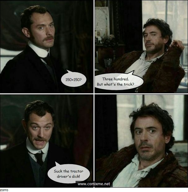 607x621, 59 Kb / холмс, ватсон, 300, комикс