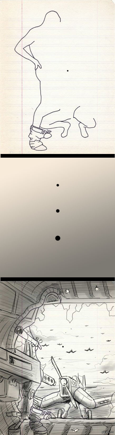 436x1650, 130 Kb / закончите, рисунок, самолет, без проблем