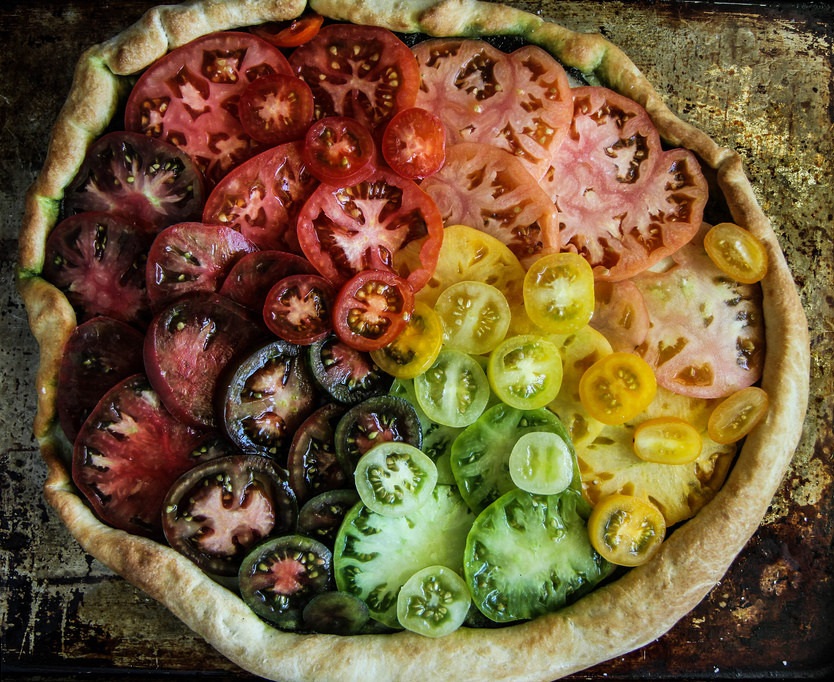 834x682, 273 Kb / пицца, томат, помидор, радуга