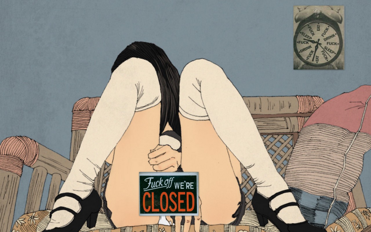 1280x800, 187 Kb / закрыто, чулки, часы, будильник