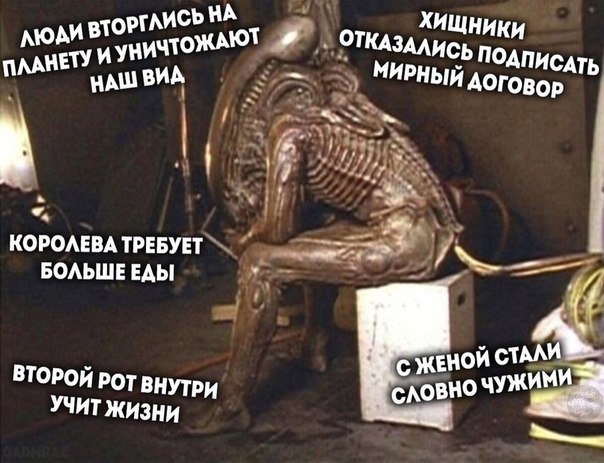 604x463, 65 Kb / чужой, хищники, договор, королева, мысли