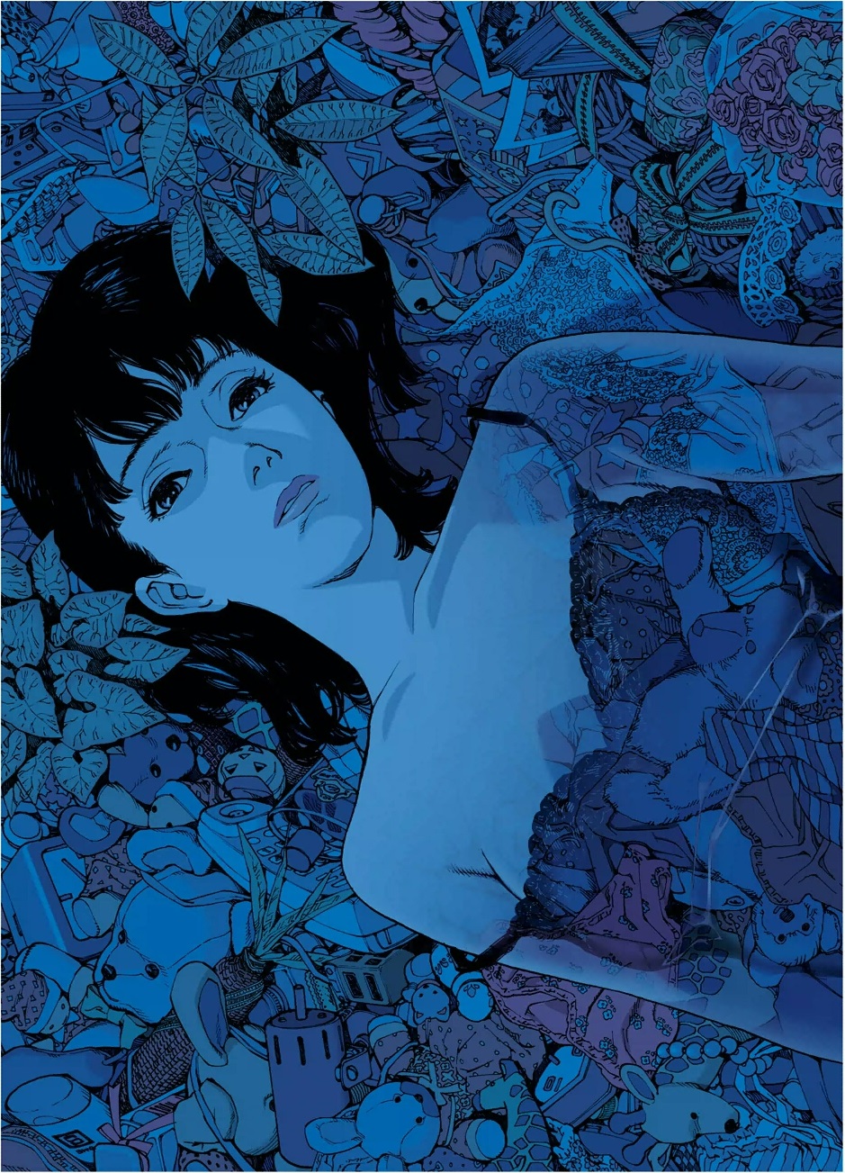 939x1303, 554 Kb / Perfect Blue, Идеальная грусть, Идеальная синева, Mima Kirigoe, Мима Киригоэ