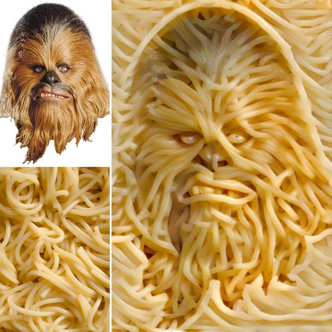 1080x1080, 131 Kb / чубакка, макароны, звездные войны