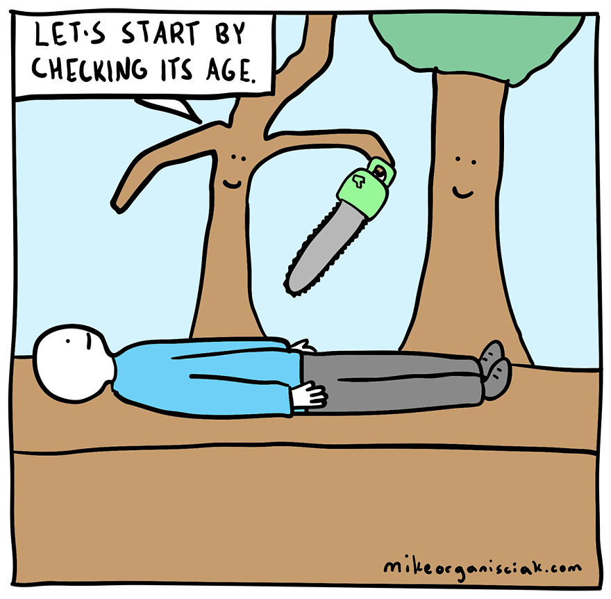 880x862, 327 Kb / деревья, бензопила, возраст