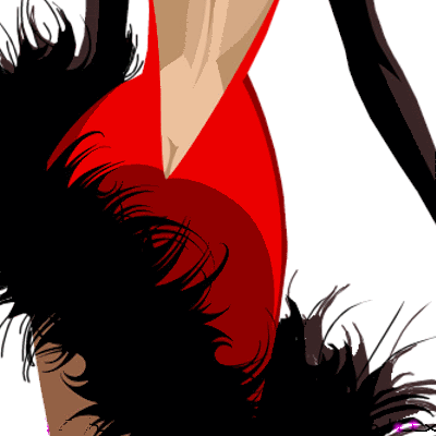 400x400, 200 Kb / гиф, пллатье, красное