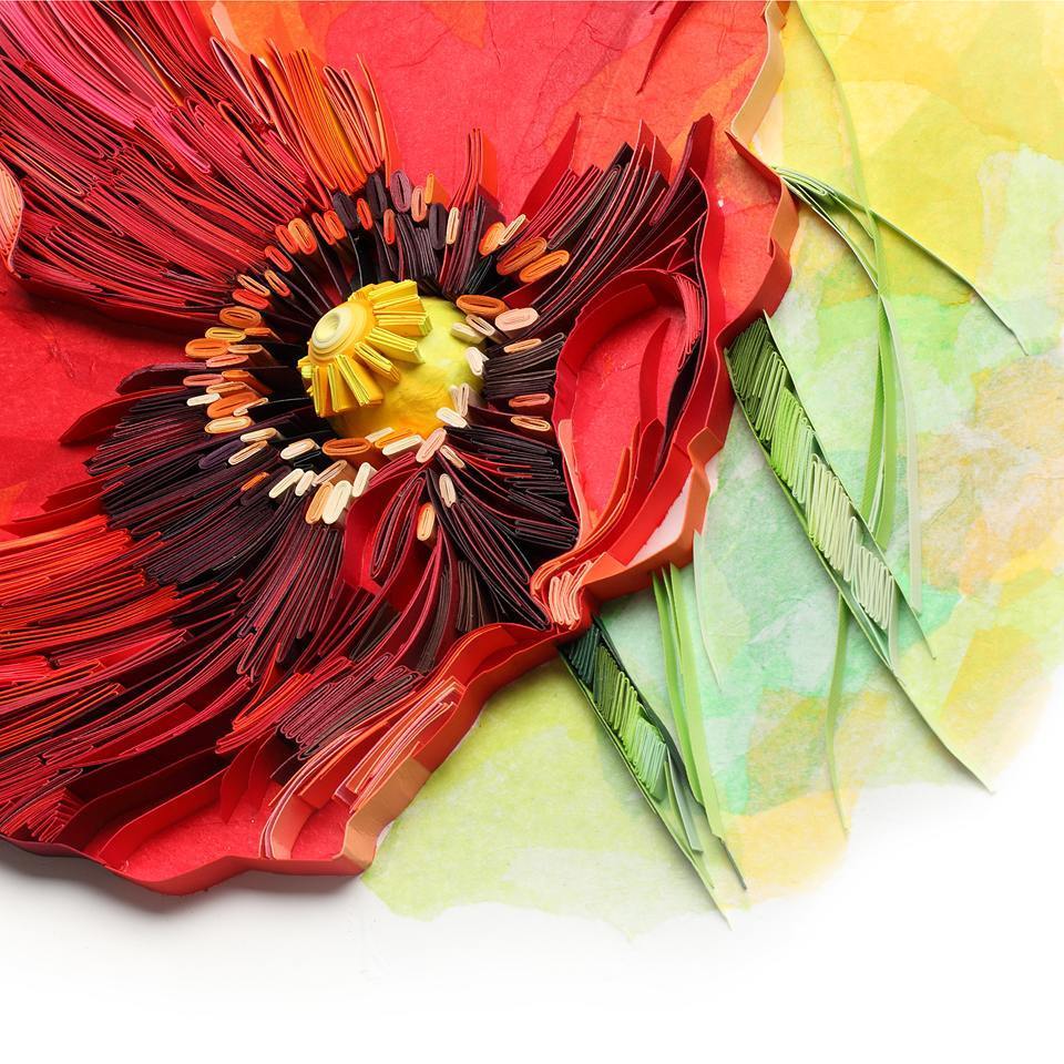 960x960, 163 Kb / мак, бумага, оригами, аппликация