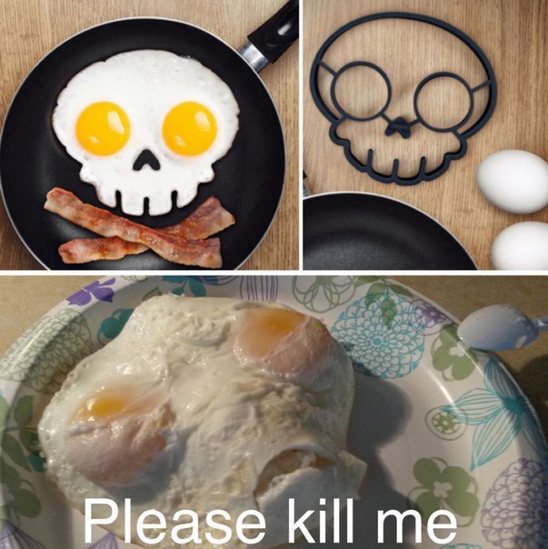 603x604, 78 Kb / яичница, форма, череп