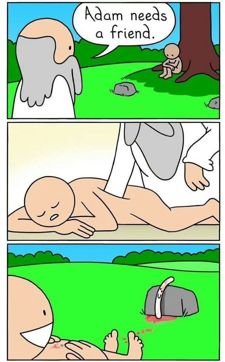 727x1169, 118 Kb / адам, бог, друг, ребро, женщина