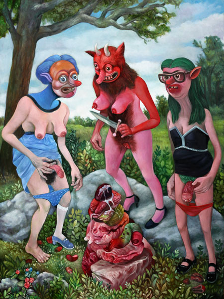 450x600, 118 Kb / монстры, черти, хуи, титьки