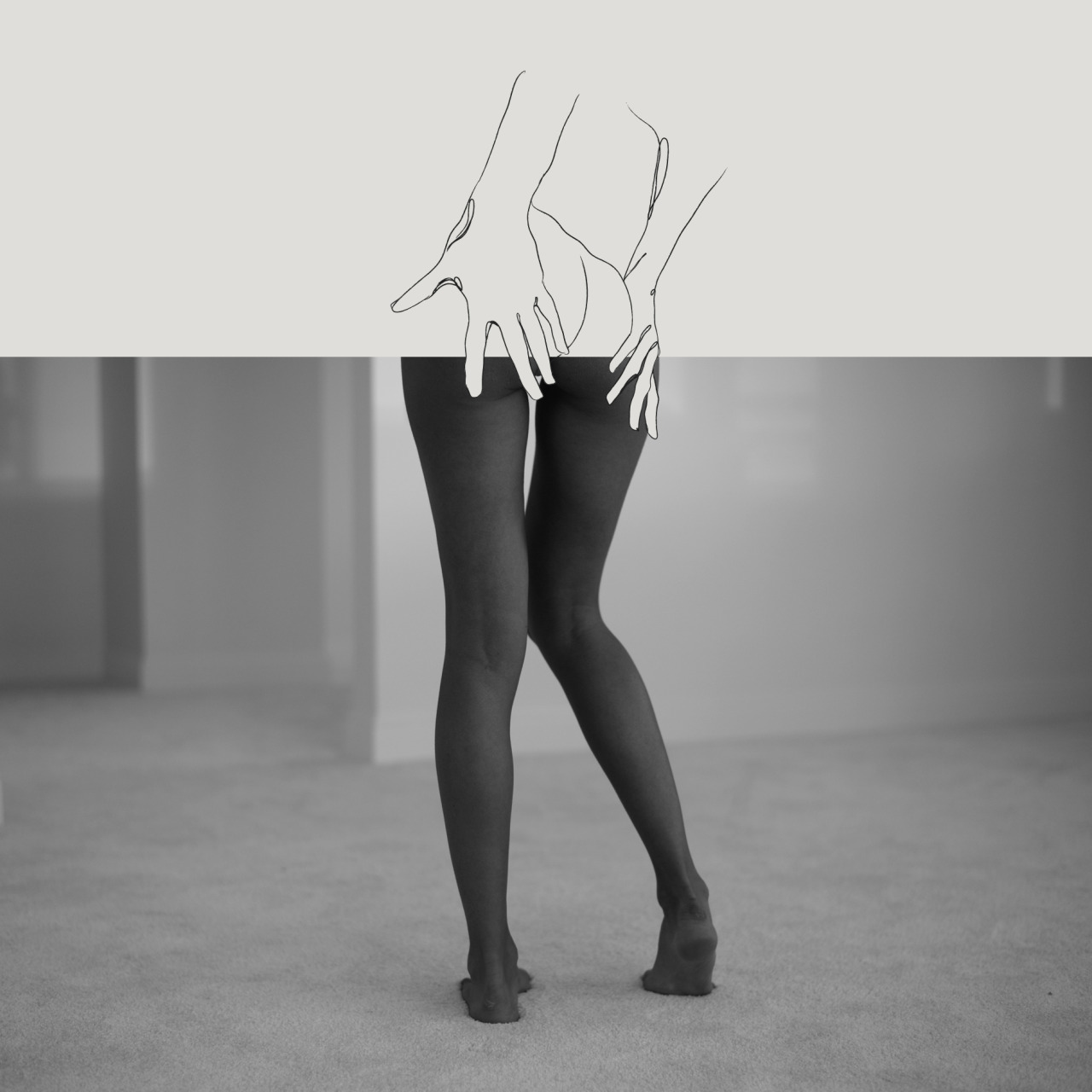 1280x1280, 155 Kb / ноги, попа, силуэт, руки, ч/б