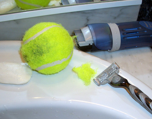 500x393, 47 Kb / мяч, бритва