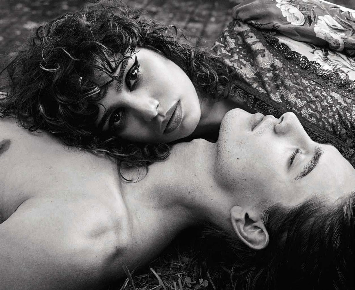 1227x1004, 299 Kb / ч/б, глаза, пара