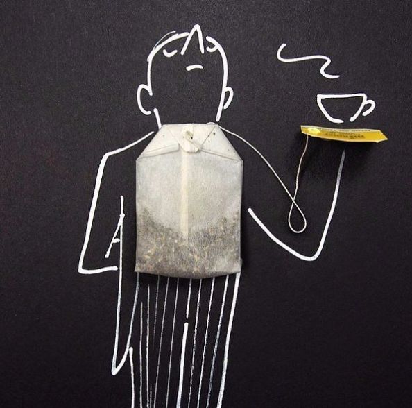 594x588, 57 Kb / официант, чай