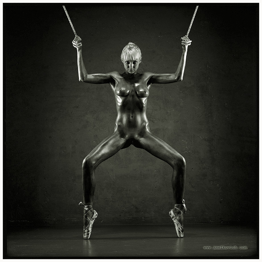 920x920, 181 Kb / блондинка, пуанты, масло, amelkovich