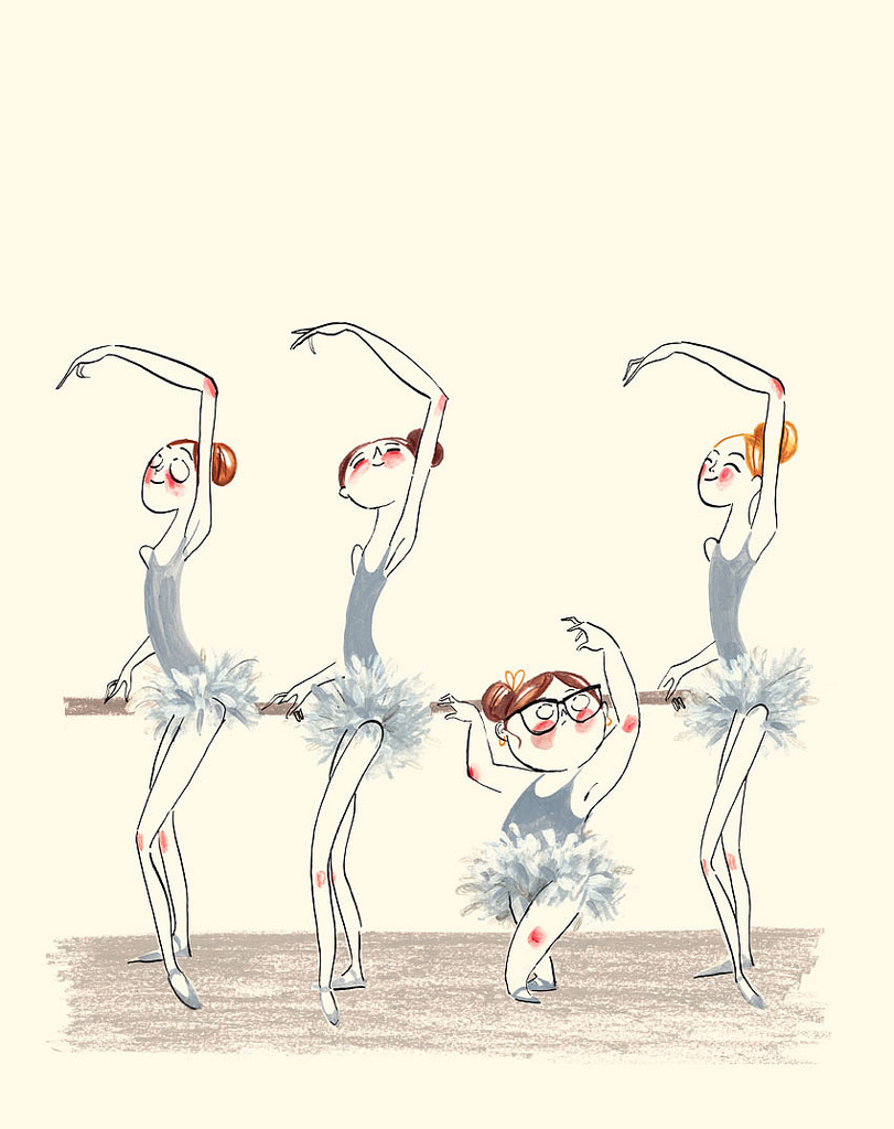 811x1024, 189 Kb / балет, балерины, очки