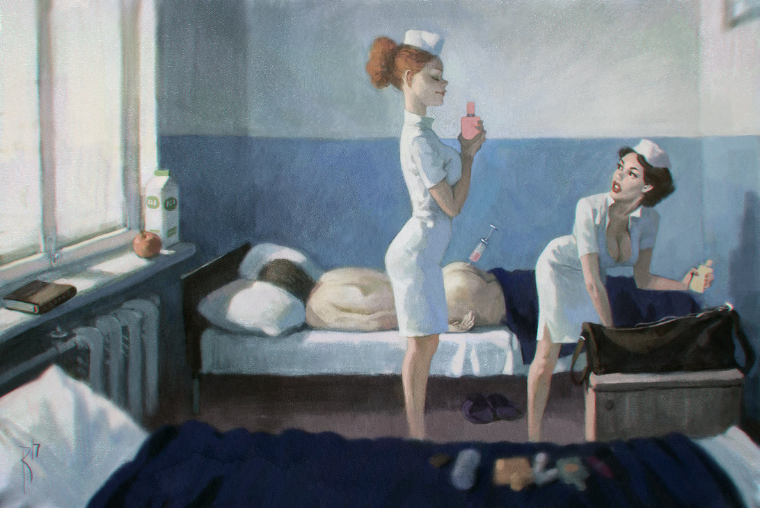 1092x731, 187 Kb / медсестры, шприц, Вальдемар Казак