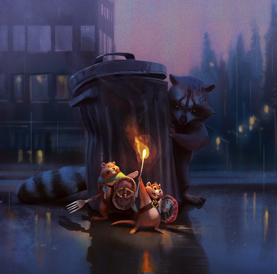 960x950, 209 Kb / енот, хомяки, Mehrdad Isvandi