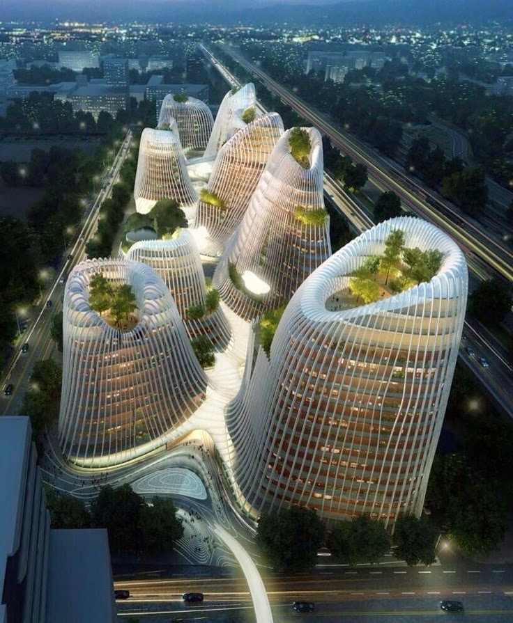 736x895, 182 Kb / здания, архитектура, деревья, дороги, город