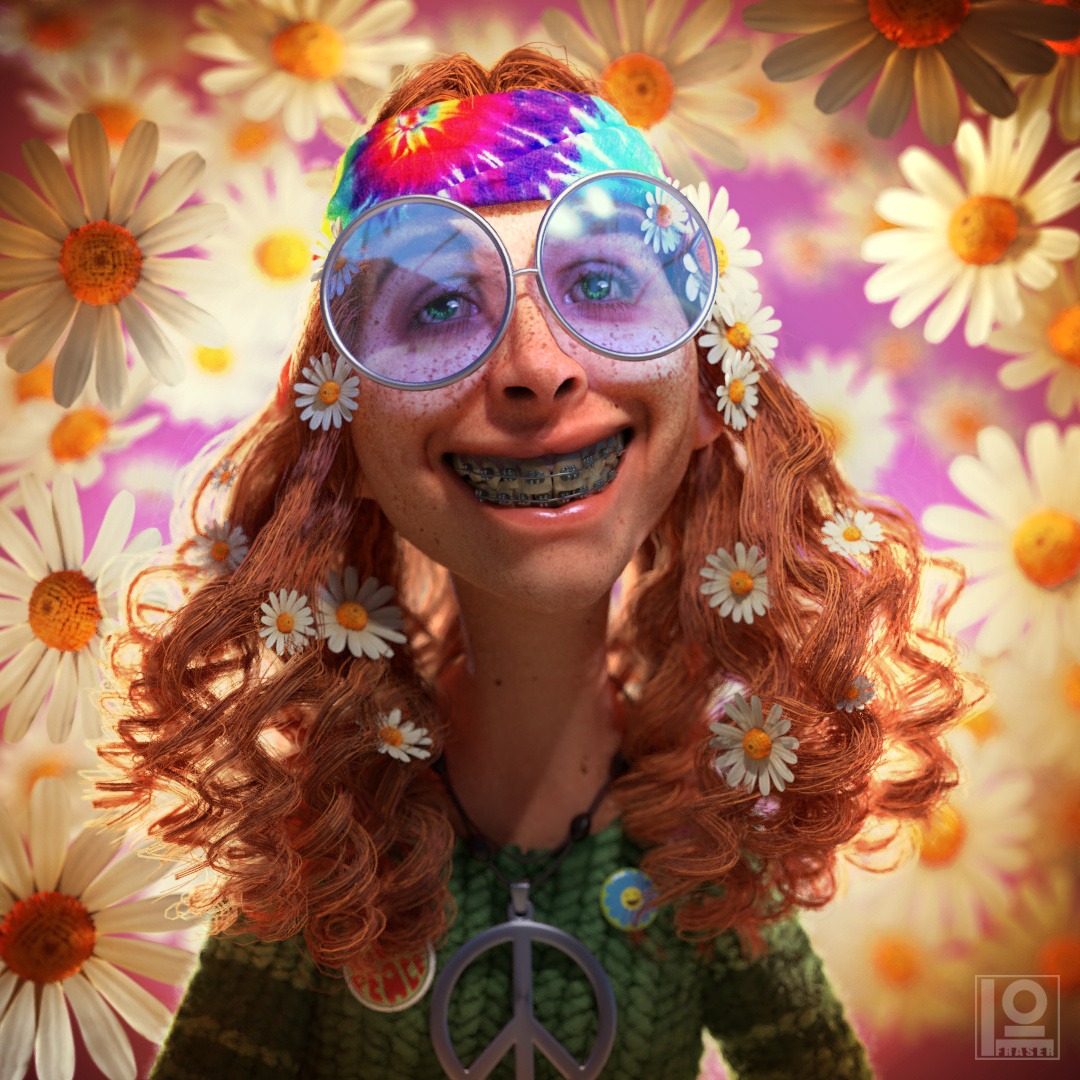 1080x1080, 558 Kb / хиппи, Duncan Fraser, очки, брекеты