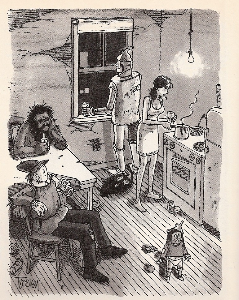 771x970, 455 Kb / элли, страшила, дровосек, лев, кухня, изумрудный город