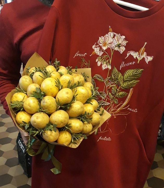 630x720, 116 Kb / картошка, букет