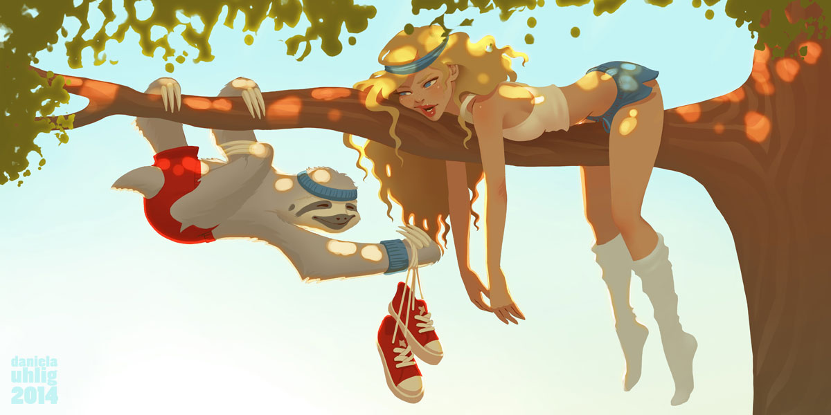 1200x600, 101 Kb / ленивец, блондинка, сук, кеды, шорты