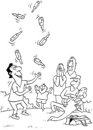 300x419, 25 Kb / жонглёр, алкаши, бутылки