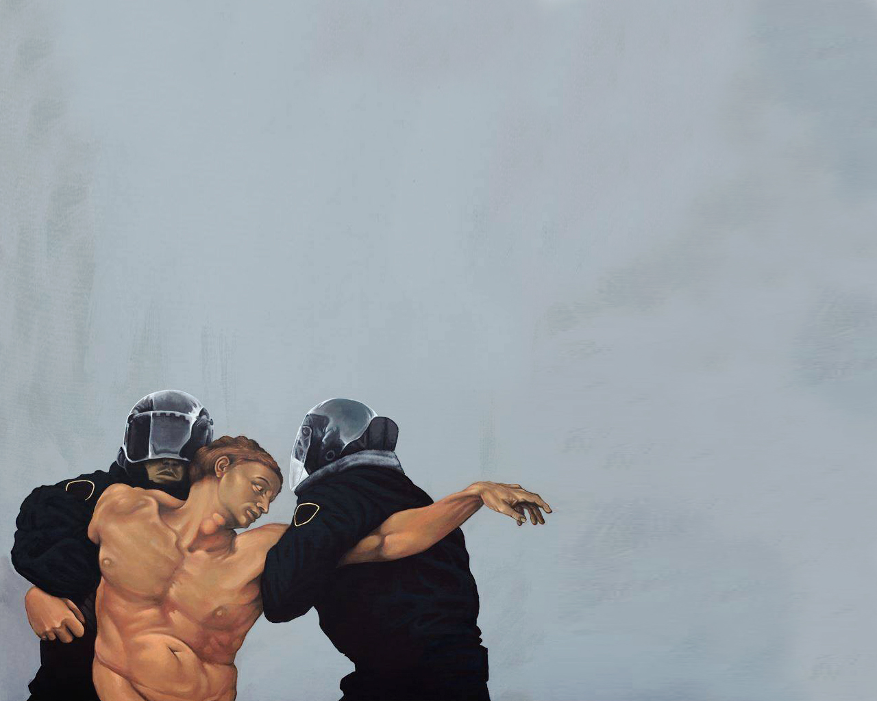 1280x1024, 419 Kb / омон, возрождение, сотворение адама