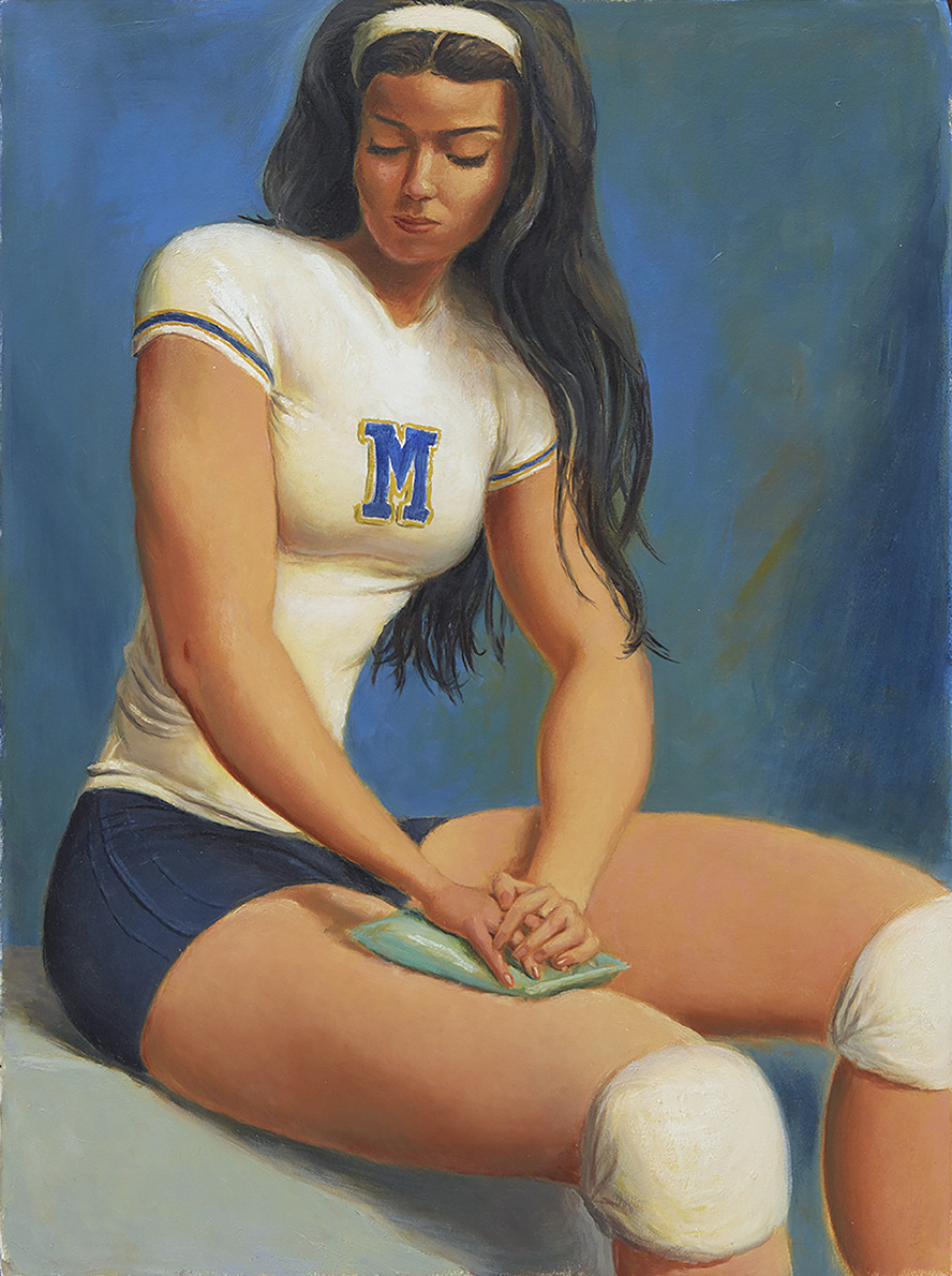 888x1190, 295 Kb / наколенники, девушка, брюнетка, спортсменка, Jansson Stegner