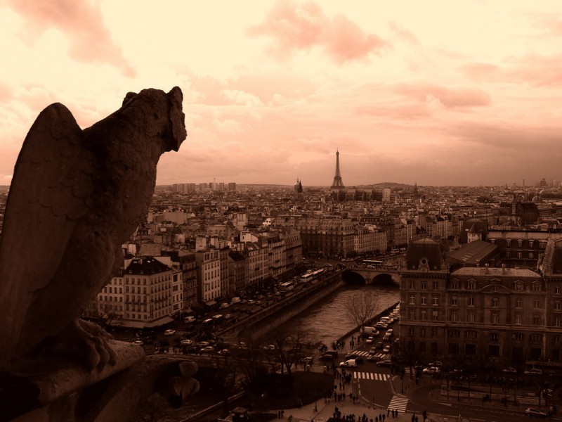 800x600, 96 Kb / Горгулья, Париж