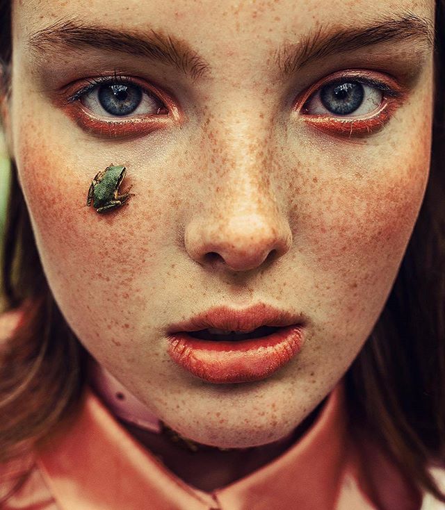 640x734, 88 Kb / веснушки, лягушка