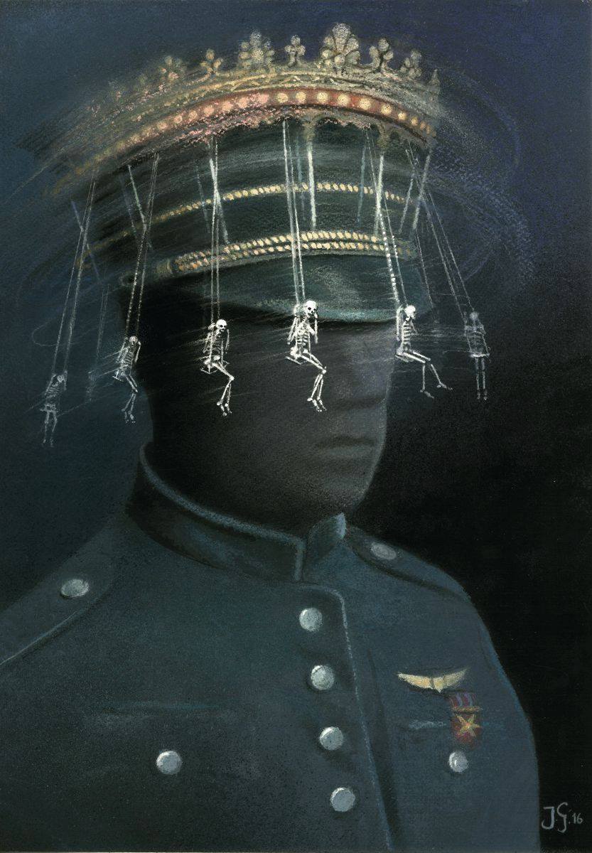 833x1200, 127 Kb / военный, карусель, скелеты