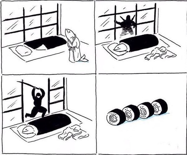 600x497, 61 Kb / суши, кимоно, ниндзя