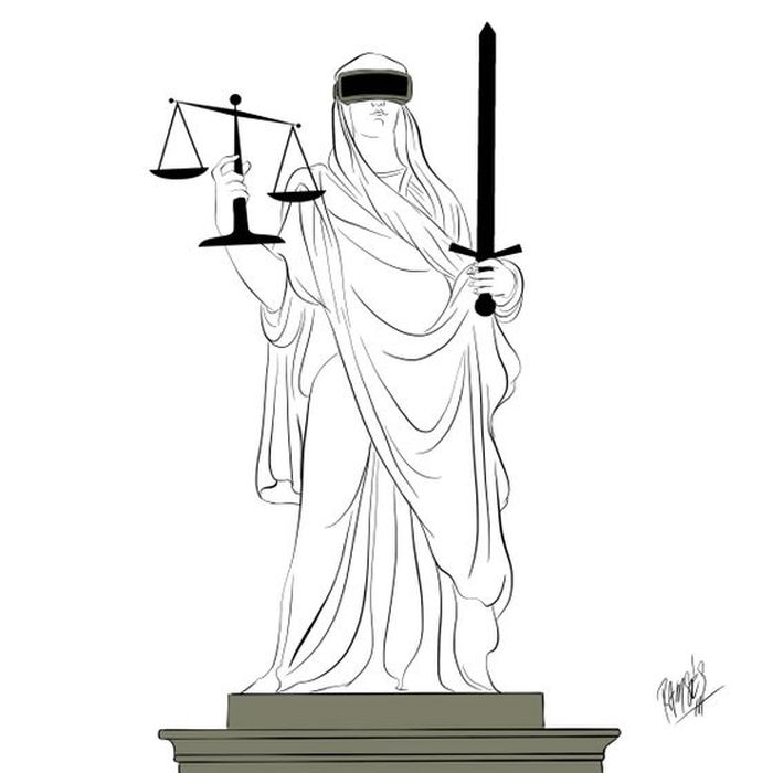 700x700, 38 Kb / статуя, свободы, виртуальность, очки, правосудие, фемида