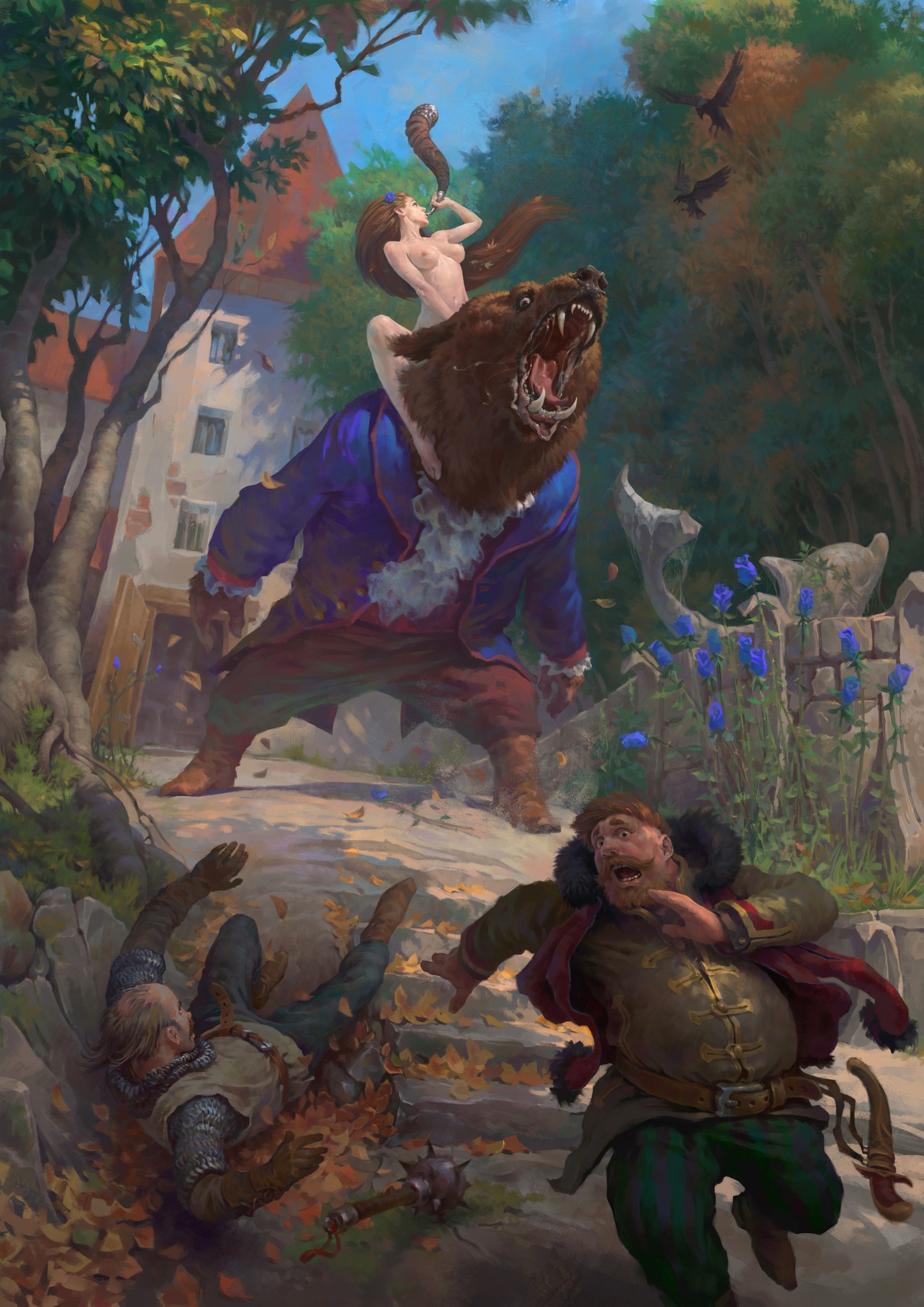 1449x2048, 437 Kb / нивеллен, фенне, медведь, рог, александр мохов, крупица истины