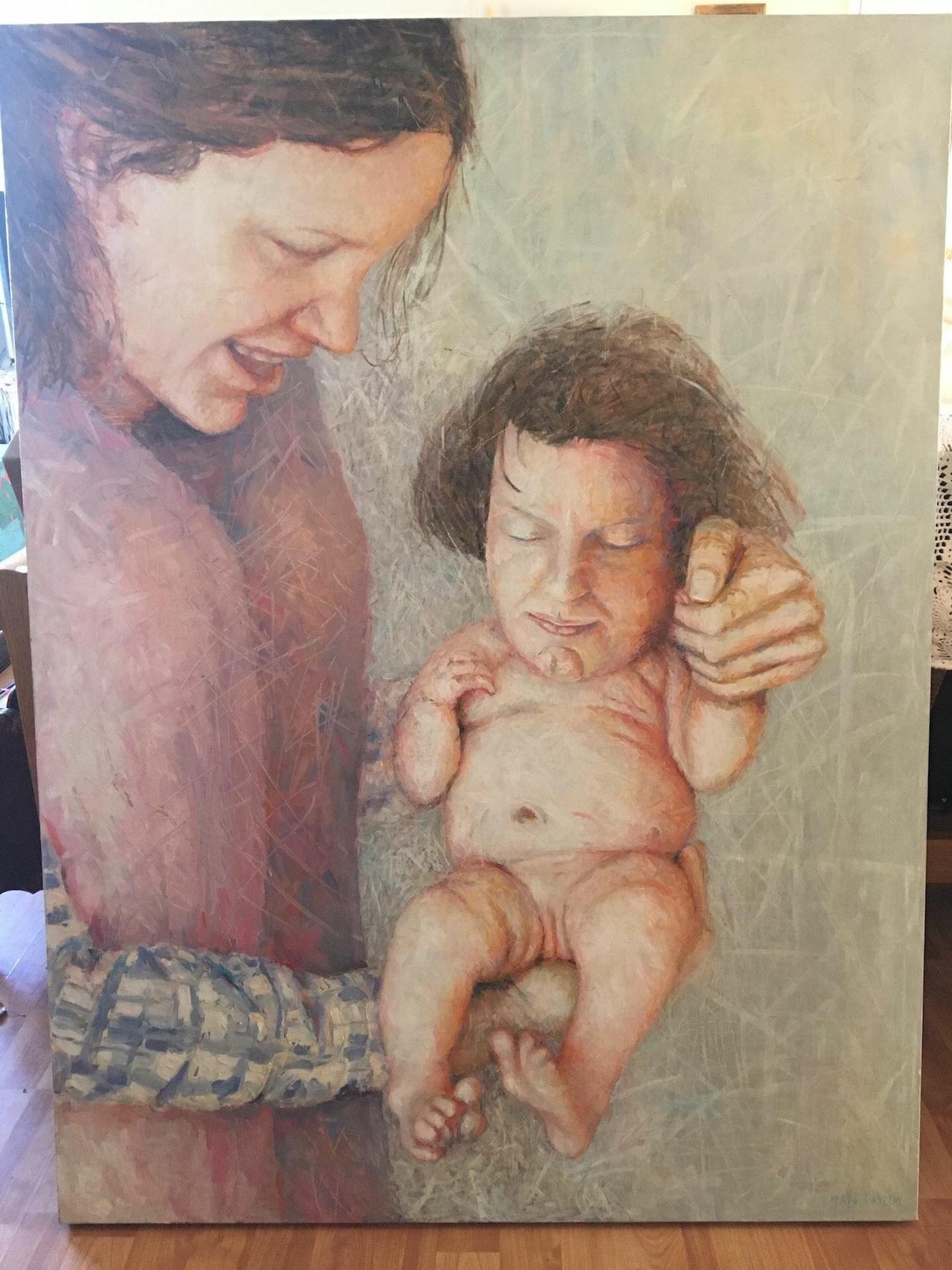 1280x1707, 227 Kb / картина, младенец, лицо